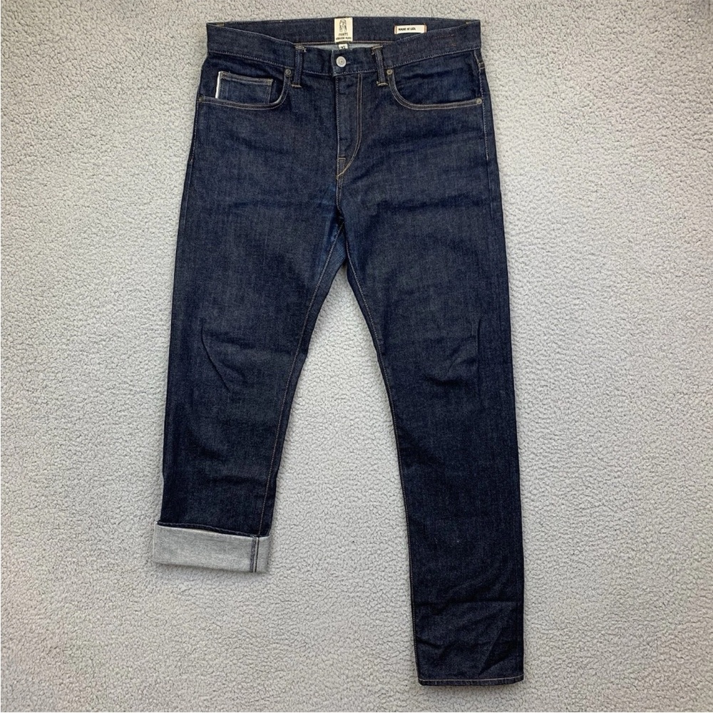 Hiroshi Kato scissor Blue Slim Jeans 32 x 33